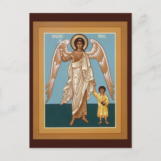 Postale Carte de prière Angel du Gardien (Devant)