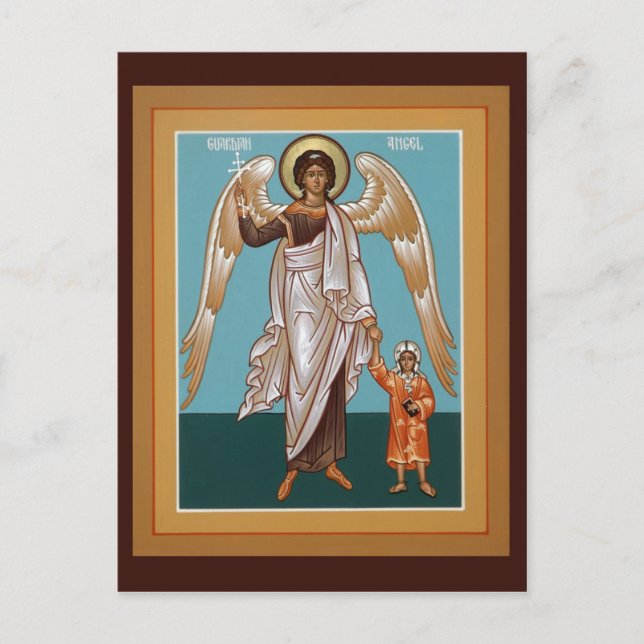 Postale Carte de prière Angel du Gardien (Devant)