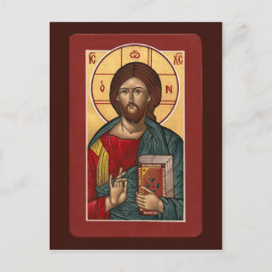 Postale Carte de prière Christ Pantocrator