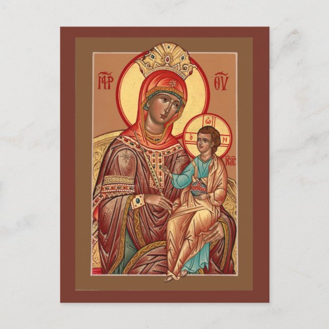 Postale Carte de prière de la Mère de Dieu d'Arizona (Devant)