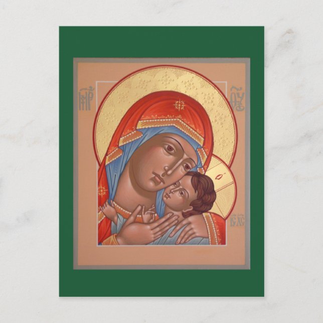 Postale Carte de prière de la Mère de Dieu Kasperov (Devant)