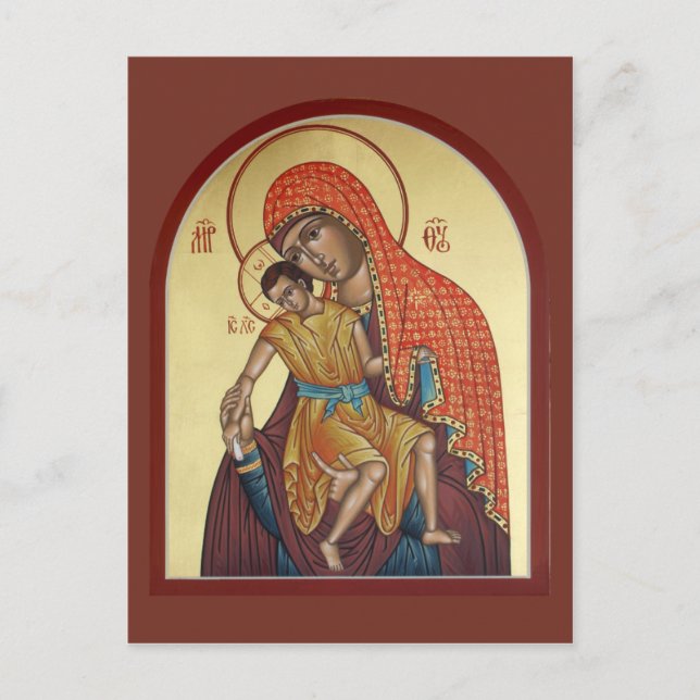 Postale Carte de prière de la Mère de Dieu Kykkos (Devant)