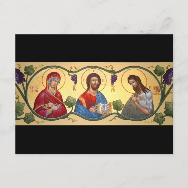 Postale Carte de prière Deesis (Devant)