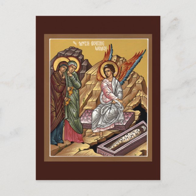Postale Carte de prière des femmes porteuses de myrrhus (Devant)