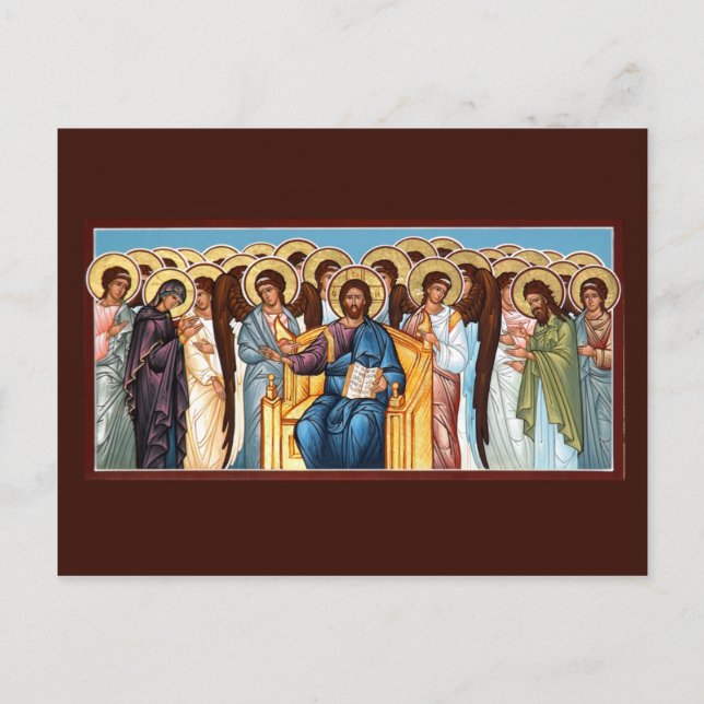 Postale Carte de prière du Christ dans la gloire (Devant)