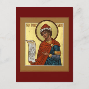 Postale Carte de prière du Saint Prophète Daniel Icon