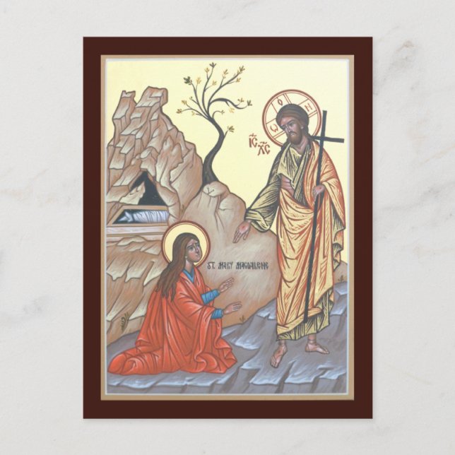 Postale Carte de prière Noli Me Tangere (Devant)