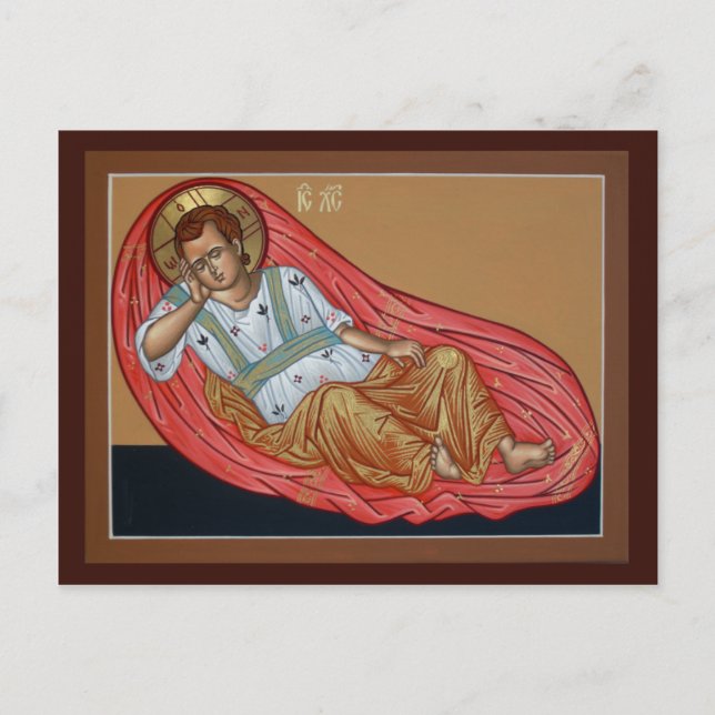 Postale Carte de prière oculaire en sommeil (Devant)