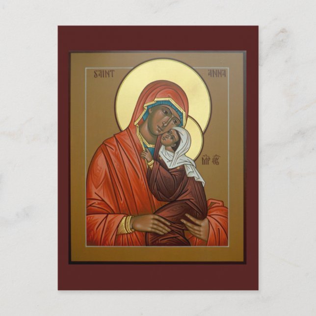 Postale Carte de prière Saint Anna (Devant)