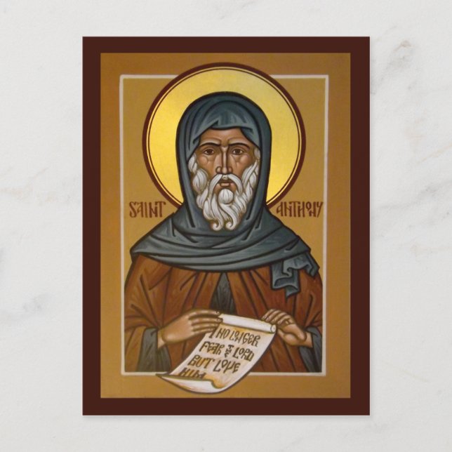 Postale Carte de prière Saint Anthony (Devant)