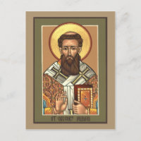 Carte de prière Saint Gregory Palamas