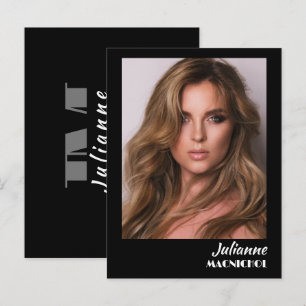 Postale Carte de promo de talent   Photo et logo personnal