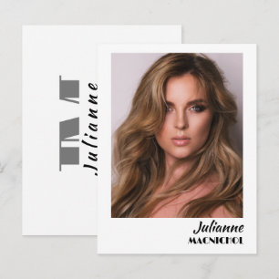Postale Carte de promo talent   Photo et logo personnalisé