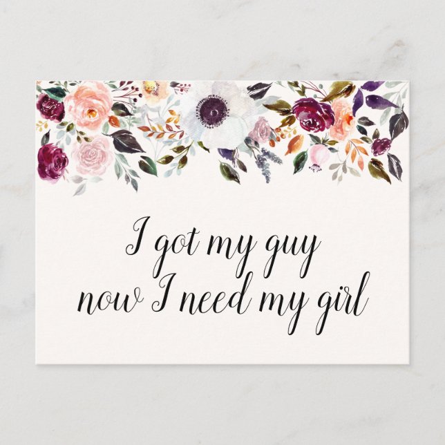 Postale Carte de proposition de la femme de ménage de coul (Devant)