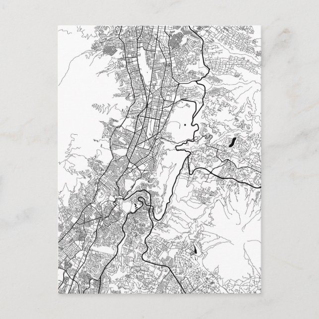 Postale Carte de Quito Équateur (Devant)