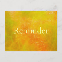 Carte de rappel de rendez-vous professionnel Orang