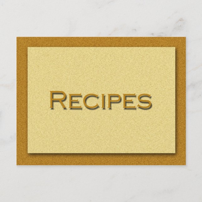 Postale Carte de recette (Devant)