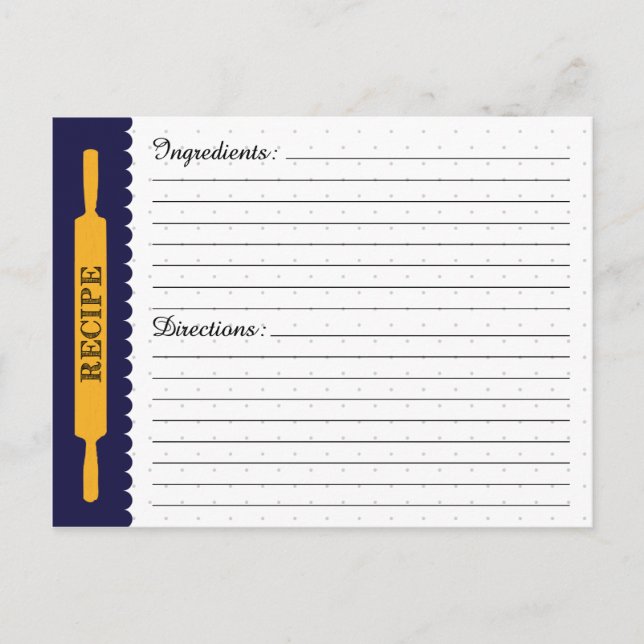 Postale Carte de recette (Devant)