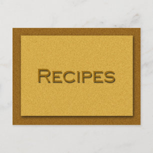Postale Carte de recette