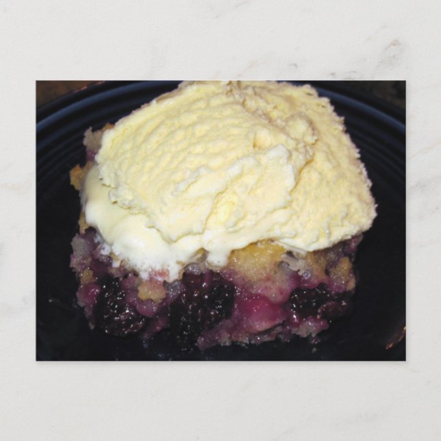 Postale Carte de recette Blackberry Cobbler (Devant)