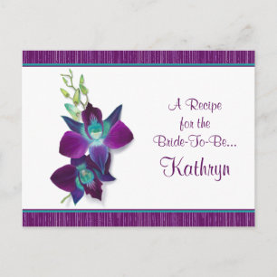Postale Carte de recette Bom Dendrobium Orchid
