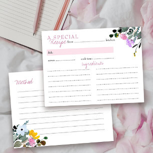 Postale Carte de recette de Baby Shower de mariage dans un