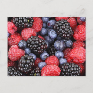 Postale Carte de recette de baies