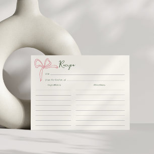 Postale Carte de recette de douche nuptiale Dolce Vita