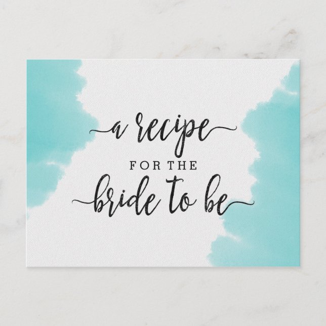 Postale Carte de recette de Fête des mariées de brosse Aqu (Devant)