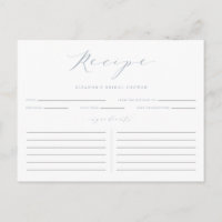 Carte de recette de Fête des mariées de script min