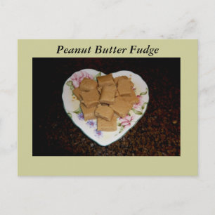 Postale Carte de recette de fudge au beurre d'arachide