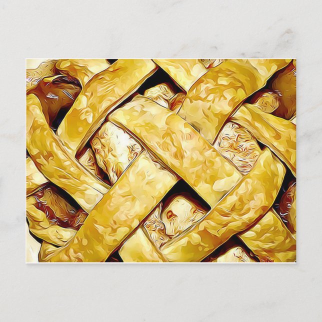 Postale Carte de recette de la journée à tarte à la pomme  (Devant)