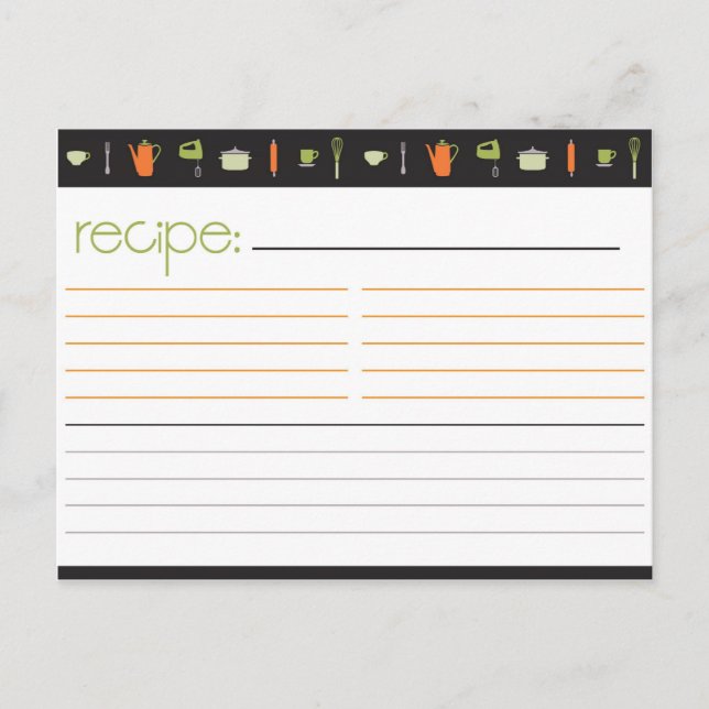 Postale Carte de recette Fête des mariées (Devant)