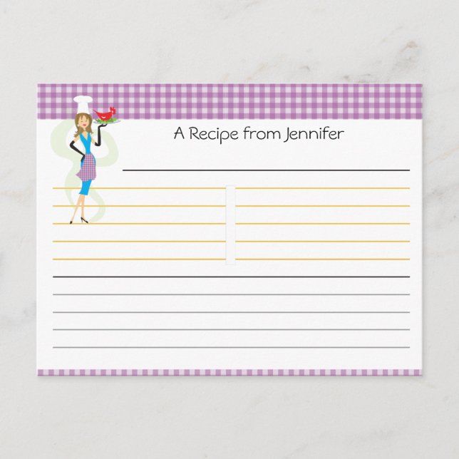 Postale Carte de recette Fête des mariées (Devant)