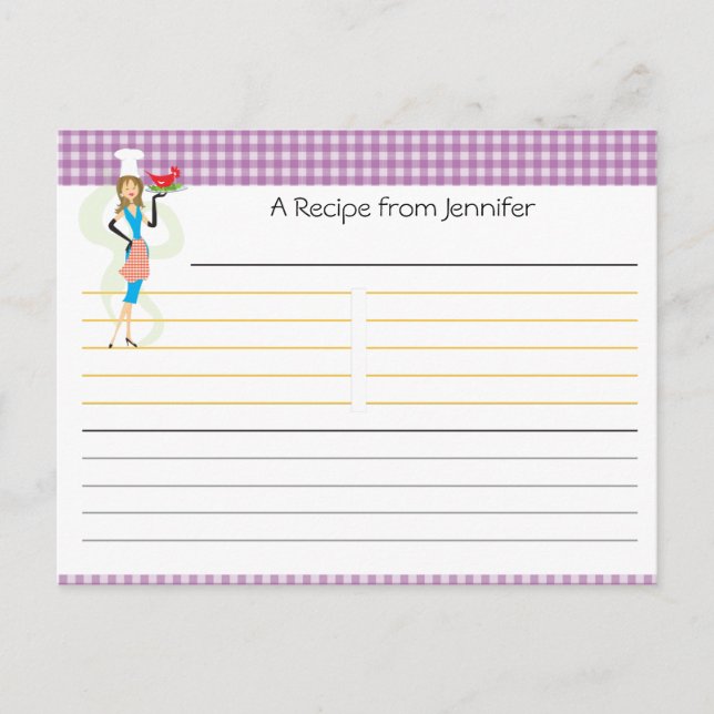 Postale Carte de recette Fête des mariées (Devant)