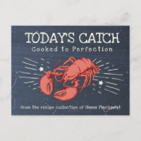 Carte de recette pour gardien de la cuisine de sal