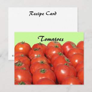Postale Carte de recette - Tomates