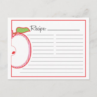 Postale Carte de recettes Apple