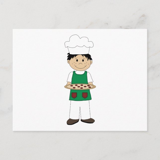 Postale Carte de recettes de pizza (Devant)