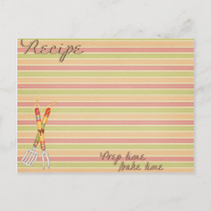 Postale Carte de recettes d'été