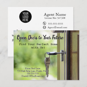 Postale Carte de recommandation Open Doors Real Estate