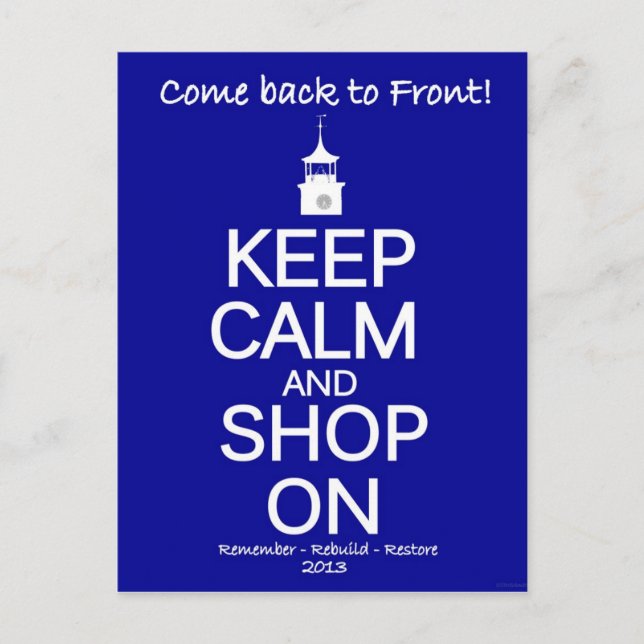 Postale Carte de récupération d'incendie de Georgetown en  (Devant)