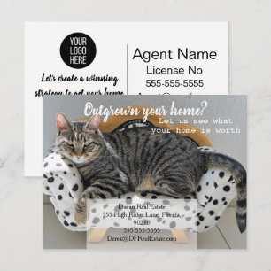 Postale Carte de référence pour chat ayant dépassé les lim