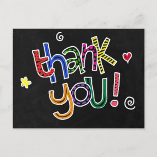 Postale Carte de remerciement