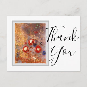 Postale Carte de remerciement - Coquelicots