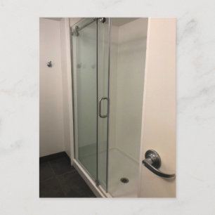 Postale Carte de remerciement de cabine de douche en verre