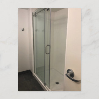 Postale Carte de remerciement de cabine de douche en verre