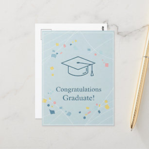 Postale Carte de remerciement de fin d'études