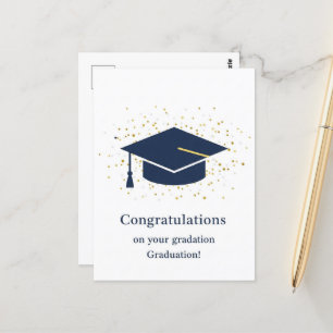 Postale Carte de remerciement de fin d'études