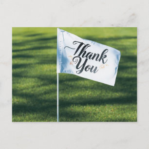 Postale Carte de remerciement de golf avec texte de remerc